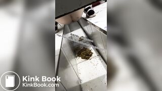 Beautiful girl poops in the toilet 8