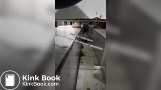 Beautiful girl poops in the toilet 8