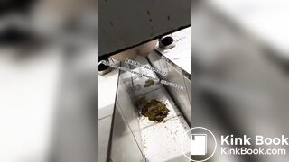 Beautiful girl poops in the toilet 8