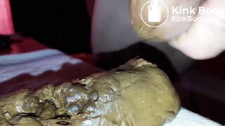 Vidange fécale consistante, dégustation étalage intégral, éjaculation scato