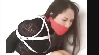 Bound Asian Amateur Loves BDSM