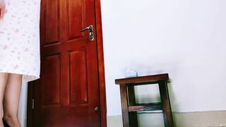 Shit in a dress indoors