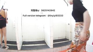 Beautiful girl poops in the toilet 11