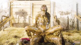 Kaitlyn Katsaros rough fuck in cowshit