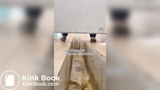 Beautiful girl poops in the toilet 18