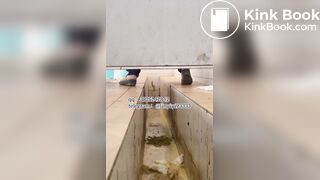 Beautiful girl poops in the toilet 18