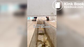 Beautiful girl poops in the toilet 18