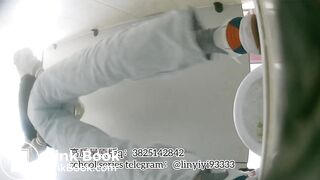 Beautiful girl poops in the toilet 22