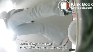 Beautiful girl poops in the toilet 22