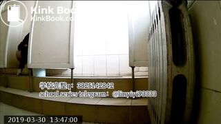 Beautiful girl poops in the toilet 25