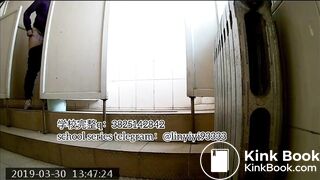 Beautiful girl poops in the toilet 25