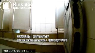 Beautiful girl poops in the toilet 25