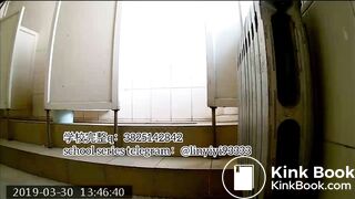 Beautiful girl poops in the toilet 25