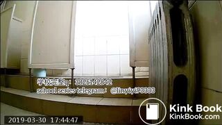 Beautiful girl poops in the toilet 26