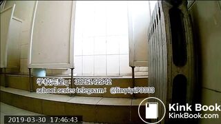 Beautiful girl poops in the toilet 26