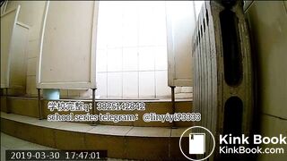 Beautiful girl poops in the toilet 26