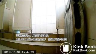 Beautiful girl poops in the toilet 26