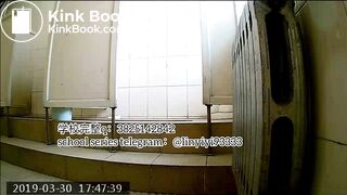 Beautiful girl poops in the toilet 26