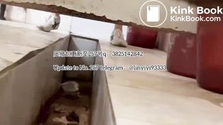 Beautiful girl poops in the toilet 32