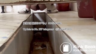 Beautiful girl poops in the toilet 32