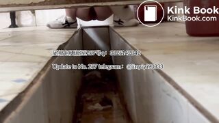 Beautiful girl poops in the toilet 32