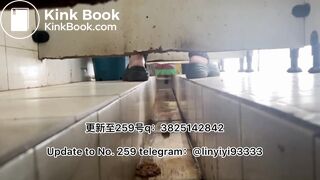 Beautiful girl poops in the toilet 33