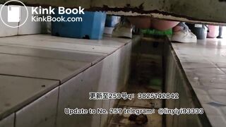 Beautiful girl poops in the toilet 34