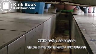 Beautiful girl poops in the toilet 34