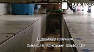 Beautiful girl poops in the toilet 34