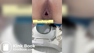 Beautiful girl poops in the toilet 35