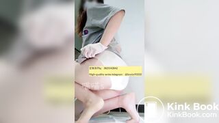 Beautiful girl poops in the toilet 37