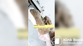 Beautiful girl poops in the toilet 37