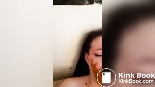 Chubby girl scat swallow