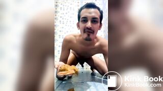 eating a shit sandwich