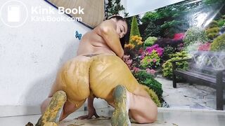 Body smeared with shit