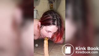 Licking shit from shoe, from toilet, sucking dirty