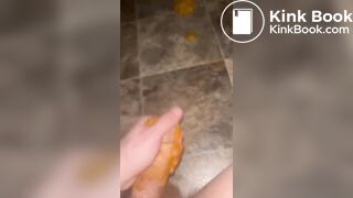 Faggot slave scat play