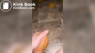 Faggot slave scat play