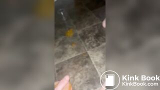 Faggot slave scat play