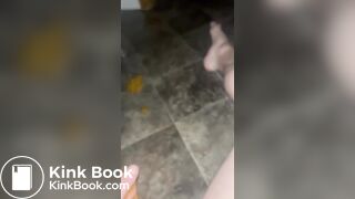 Faggot slave scat play