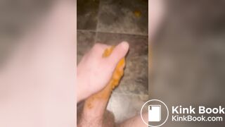 Faggot slave scat play