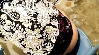 Muslim mom poops in the toilet