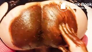 Girlfriend helping crossdresser shit