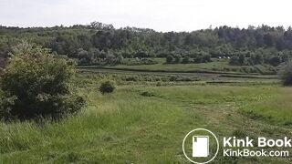Car Wash Upskirt, No Panties - Public Flashing