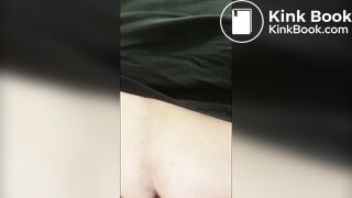 Anal Oops! leaving a little behind on the dildo.