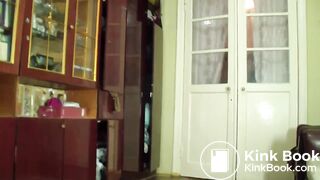 Two Russian lesbian play with shit part 1