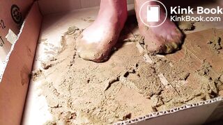 Dr Scholl's Nylon Feet dog sexy