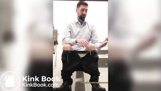 Hot Daddy Big Cock Spy in Toilet