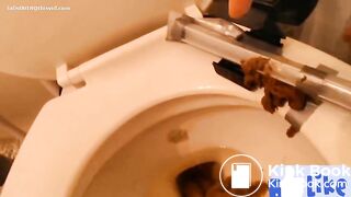 Crotchless panties scat play