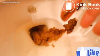 Crotchless panties scat play